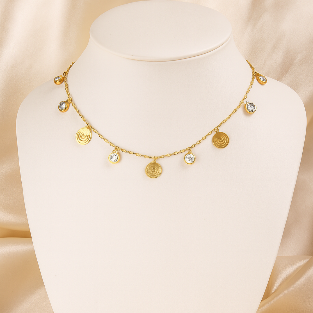 Celestia Orbit Charm Necklace