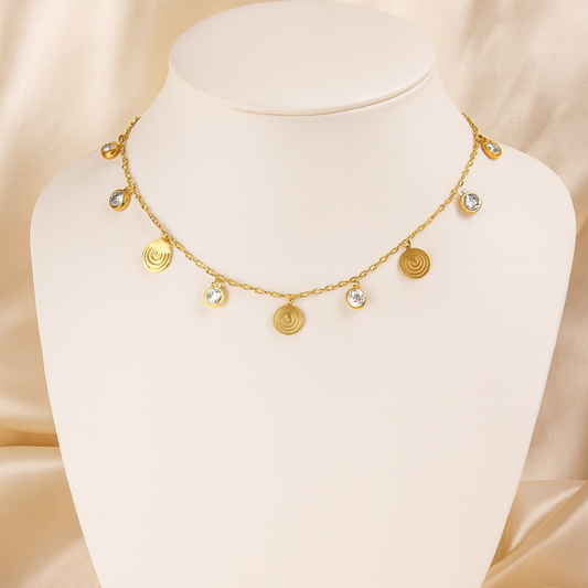 Celestia Orbit Charm Necklace