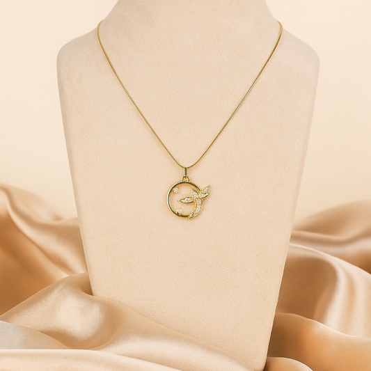 Celestial Dragonfly Pendant Necklace